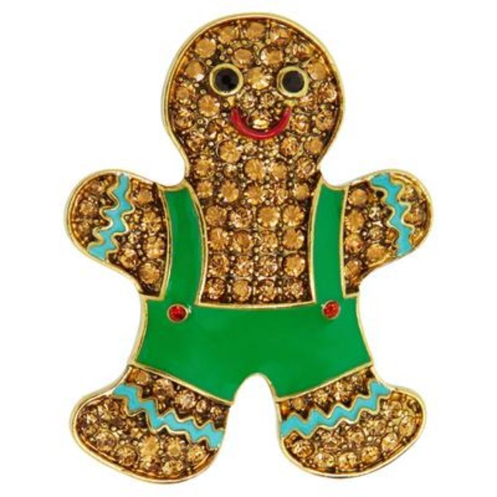 HEIDI DAUS Crystal Gingerbread Man Holiday (Christmas)  Necklace - Picture 5 of 8